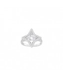 ANELLO SPARKLING DANCE STAR, BIANCO, PLACCATURA RODIO 5372931