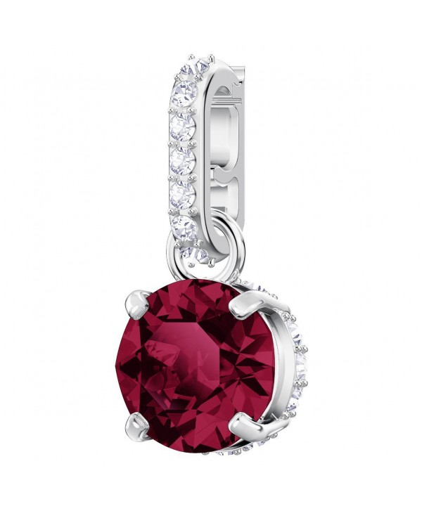 SWAROVSKI REMIX COLLECTION CHARM, LUGLIO, ROSSO SCURO, PLACCATURA RODIO 5437318