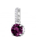 SWAROVSKI REMIX COLLECTION CHARM, FEBBRAIO, VIOLA, PLACCATURA RODIO 5437323