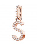 SWAROVSKI REMIX COLLECTION CHARM S, BIANCO, PLACCATO ORO ROSA 5434399