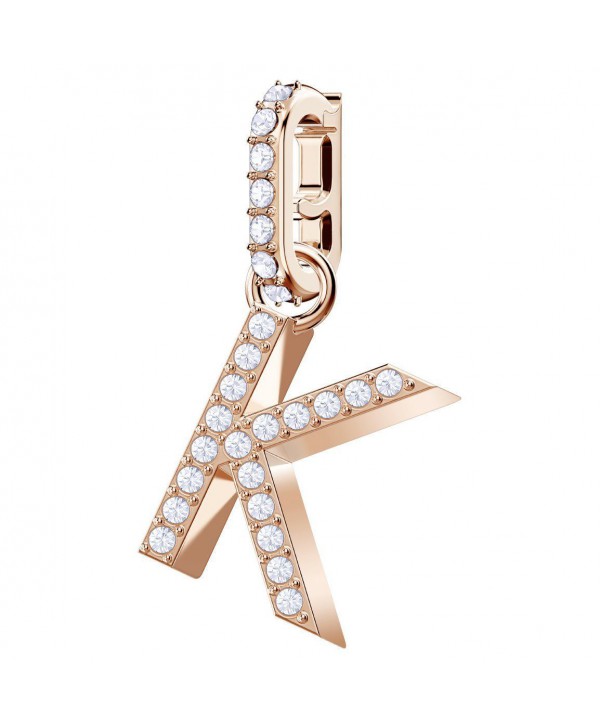 SWAROVSKI REMIX COLLECTION CHARM K, BIANCO, PLACCATO ORO ROSA 5437619