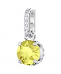 SWAROVSKI REMIX COLLECTION CHARM, NOVEMBRE, GIALLO, PLACCATURA RODIO 5437326