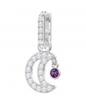 SWAROVSKI REMIX COLLECTION CHARM, MOON, BIANCO, PLACCATURA RODIO 5429774