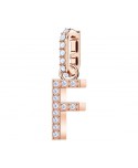 SWAROVSKI REMIX COLLECTION CHARM F, BIANCO, PLACCATO ORO ROSA 5437616