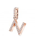 SWAROVSKI REMIX COLLECTION CHARM N, BIANCO, PLACCATO ORO ROSA 5437623