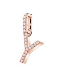 SWAROVSKI REMIX COLLECTION CHARM Y, BIANCO, PLACCATO ORO ROSA 5437612