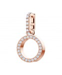 SWAROVSKI REMIX COLLECTION CHARM O, BIANCO, PLACCATO ORO ROSA 5437607