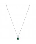 PENDENTE SWAROVSKI ATTRACT TRILOGY ROUND, VERDE, PLACCATURA RODIO 5416153