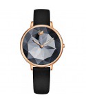 OROLOGIO SWAROVSKI CRYSTAL LAKE, CINTURINO IN PELLE, NERO, TONO ORO ROSA 5416009