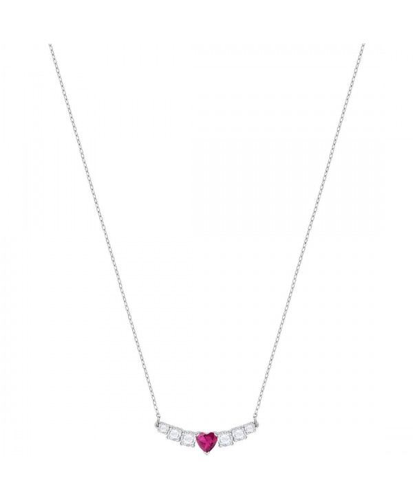 COLLANA DONNA SWAROVSKI LOVE, BIANCO, PLACCATURA RODIO 5408434