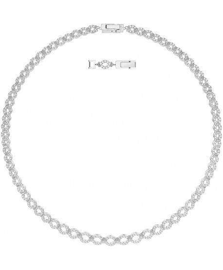 Collana Donna Swarovski  LACE THIN, BIANCO, PLACCATURA RODIO 5382353