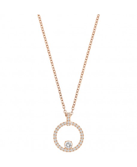 PENDENTE DONNA SWAROVSKI CREATIVITY CIRCLE, BIANCO, PLACCATO ORO ROSA 5202446