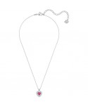 PENDENTE SWAROVSKI DONNA ONE, ROSSO, PLACCATURA RODIO 5446301