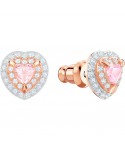 ORECCHINI SWAROVSKI DONNA STUD ONE, MULTICOLORE, PLACCATO ORO ROSA 5446995