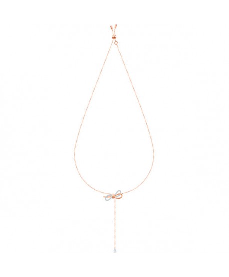 COLLANA DONNA SWAROVSKI A Y LIFELONG BOW, BIANCO, PLACCATURA MISTA 5447082