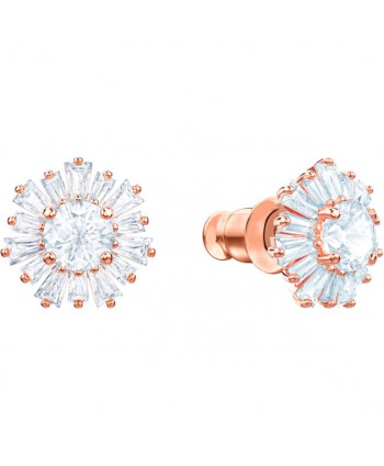 ORECCHINI DONNA SWAROVSKI SUNSHINE, BIANCO, PLACCATO ORO ROSA 5459597