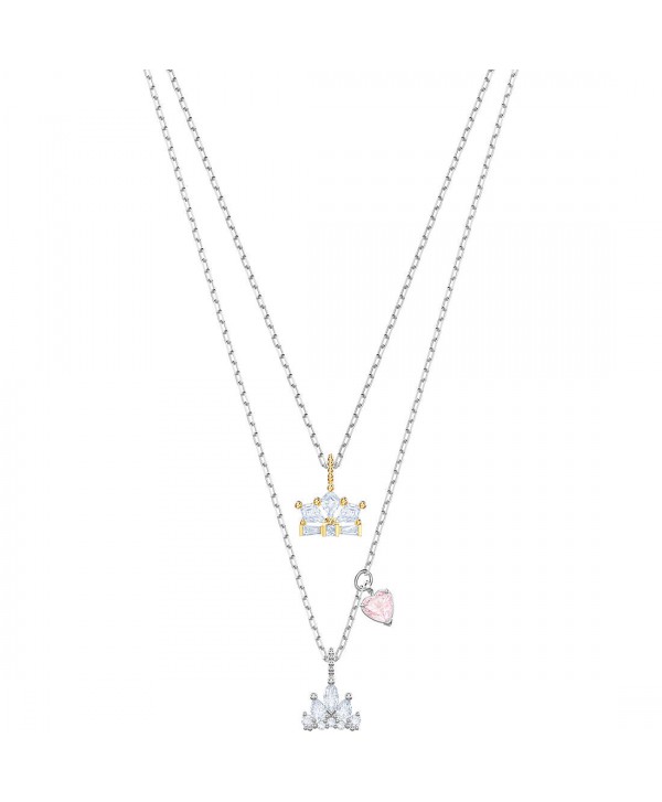 COLLANA DONNA SWAROVSKI OUT OF THIS WORLD QUEEN, BIANCO, PLACCATURA MISTA 5441393