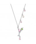 PENDENTE SWAROVSKI DONNA NO REGRETS COCKTAIL, MULTICOLORE, PLACCATURA RODIO 5443012