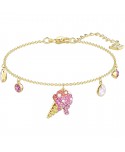 BRACCIALETTO SWAROVSKI DONNA NO REGRETS ICE CREAM, MULTICOLORE, PLACCATURA ORO 5457498