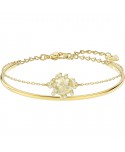 BRACCIALE SWAROVSKI DONNA RIGIDO OLIVE, MULTICOLORE, PLACCATURA ORO 5460990