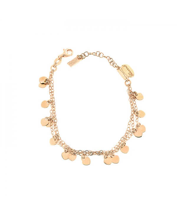 Bracciale Donna Tre Fili Mini Charms Cuori Piti Malì PIT 120/B-AM