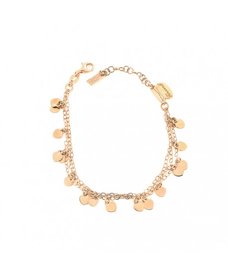 Bracciale Donna Tre Fili Mini Charms Cuori Piti Malì PIT 120/B-AM