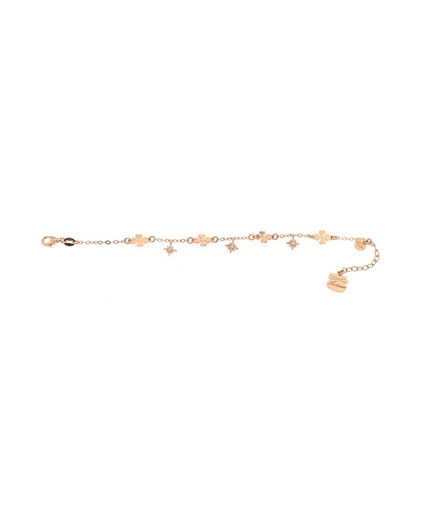 Bracciale Donna Quadrifogli e Rosa dei Venti con zirconi Piti Malì PIT 131/B-FO