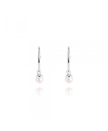 Orecchini a cerchio Pearl Heart Boho