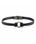 Bracciale Marlù uomo corda nero