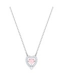 COLLANA DONNA SWAROVSKI SPARKLING DANCE HEART, ROSA, PLACCATURA RODIO 5465284