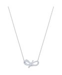 COLLANA SWAROVSKI DONNA LIFELONG BOW, BIANCO, PLACCATURA RODIO 5440643