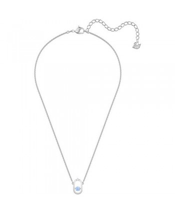 COLLANA SWAROVSKI DONNA NORTH, AZZURRO, PLACCATURA RODIO 5479118