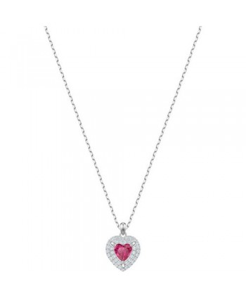 PENDENTE SWAROVSKI DONNA ONE, ROSSO, PLACCATURA RODIO 5446301