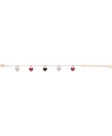 BRACCIALETTO DONNA SWAROVSKI GINGER, MULTICOLORE, PLACCATO ORO ROSA 5472444