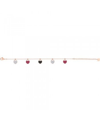 BRACCIALETTO DONNA SWAROVSKI GINGER, MULTICOLORE, PLACCATO ORO ROSA 5472444