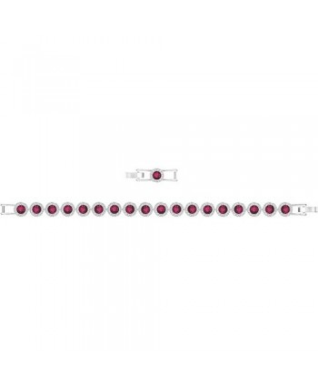 BRACCIALETTO SWAROVSKI ANGELIC, MEDIO, ROSSO, PLACCATURA RODIO 5446006