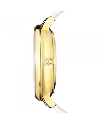 OROLOGIO SWAROVSKI CRYSTAL LAKE, CINTURINO IN PELLE, BIANCO, TONO DORATO 5416003