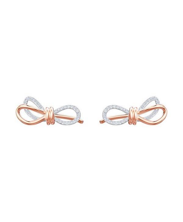 ORECCHINI SWAROVSKI DONNA LIFELONG BOW, BIANCO, PLACCATURA MISTA 5447089