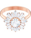 Anello Swarovski Sunshine oro rosa