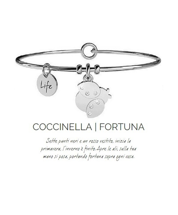 Bracciale Donna Kidult Coccinella Portafortuna 731431