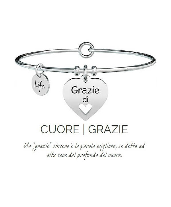 Bracciale Kidult Cuore/Grazie 731298