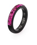 ANELLO DONNA BROSWAY COLLEZIONE TRING BTGC75 PVD NERO E CRISTALLI FUCSIA PERFEZIONE ANELLO DONNA BROSWAY COLLEZIONE TRING BTGC75 PVD NERO E CRISTALLI FUCSIA PERFEZIONE
