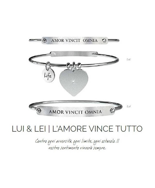 Set di due Bracciali Donna Uomo Kidult LUI e LEI, LOVE IS US 732130