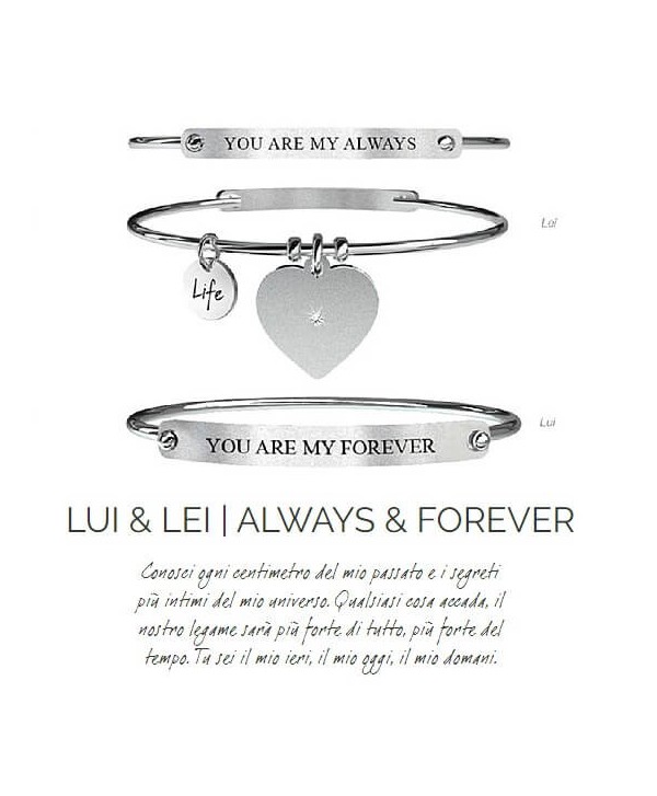 Set Bracciali Kidult Lui e Lei/Always&Forever