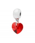 ciondolo brosway tres jolie cuore swarovski elements rosso romanticismo