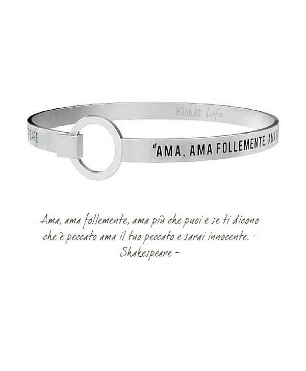 Bracciale Kidult Ama, ama follemente Shakespeare 731057