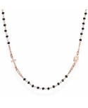 Collana donna Amen Rosari argento e cristalli pavé neri CRORNZ3