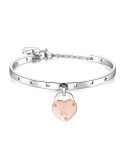 Bracciale rigido da donna S’Agapõ Lockme con lucchetto a cuore amicizia slm19