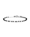 Bracciale Marlù Basi acciaio e cristalli neri 2BR0057-N