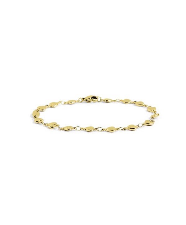 Bracciale Marlù Basi Cuori in pvd oro 2BR0058G